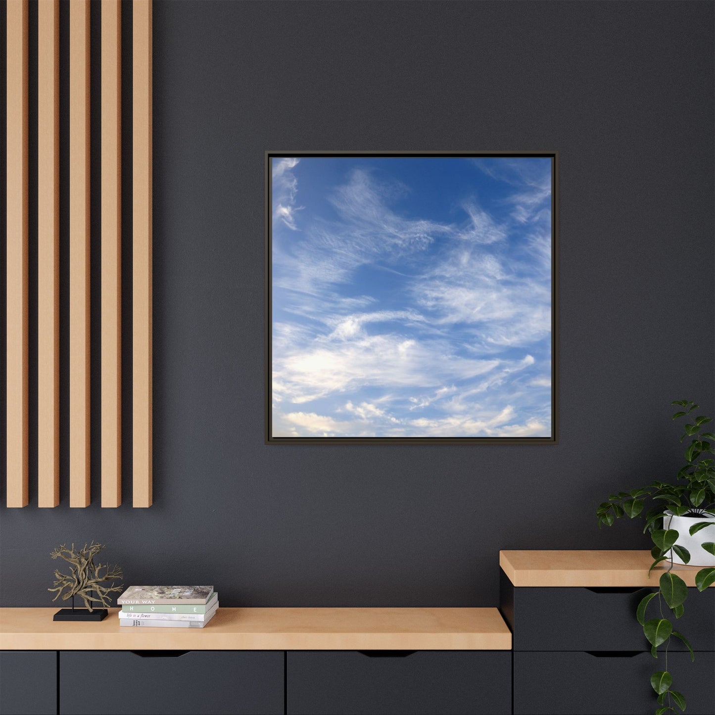 Ethereal Blue Tapestry - Unique Stretched Canvas Wall Art - Art By Earth