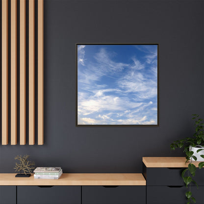 Ethereal Blue Tapestry - Unique Stretched Canvas Wall Art - Art By Earth