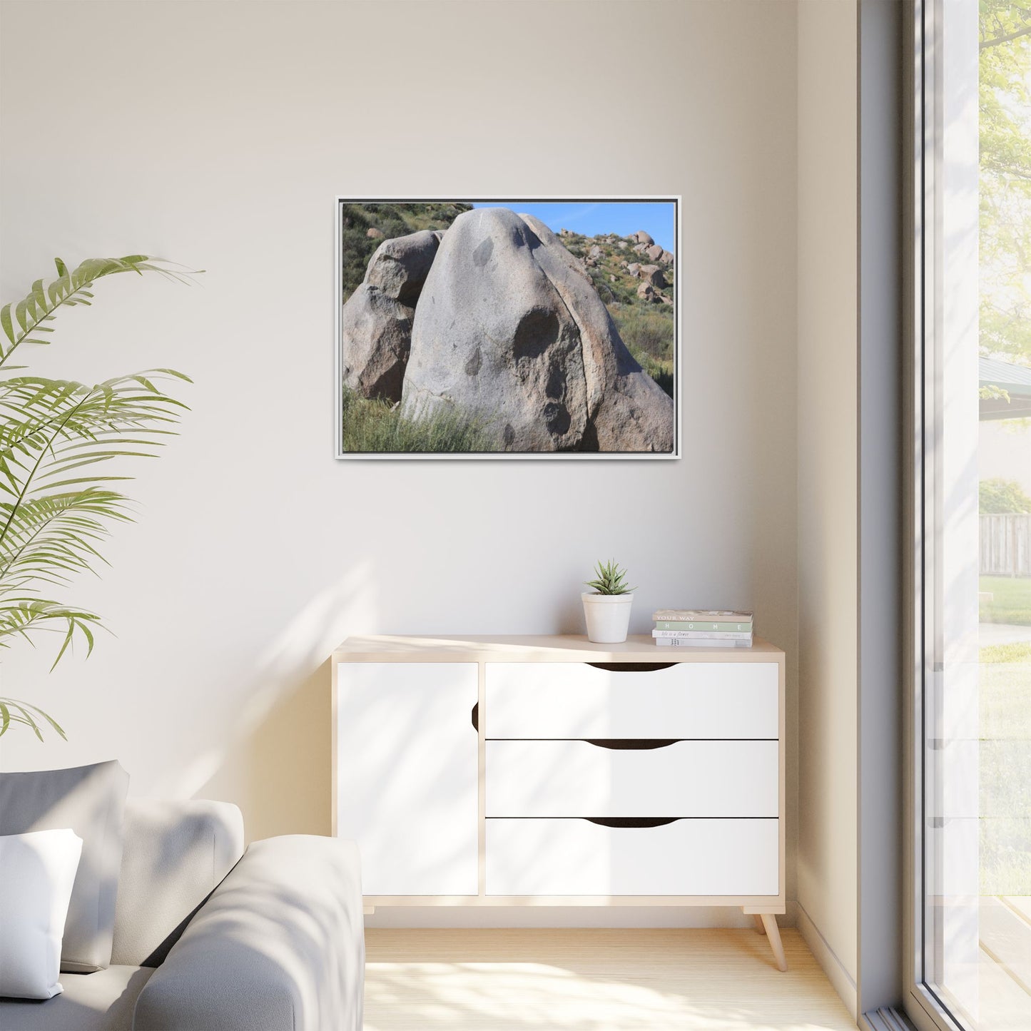 Skull Rock Desert - Unique Stretched Canvas Wall Art - Art By Earth