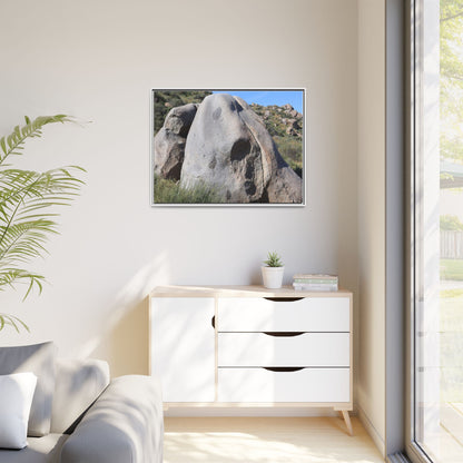 Skull Rock Desert - Unique Stretched Canvas Wall Art - Art By Earth