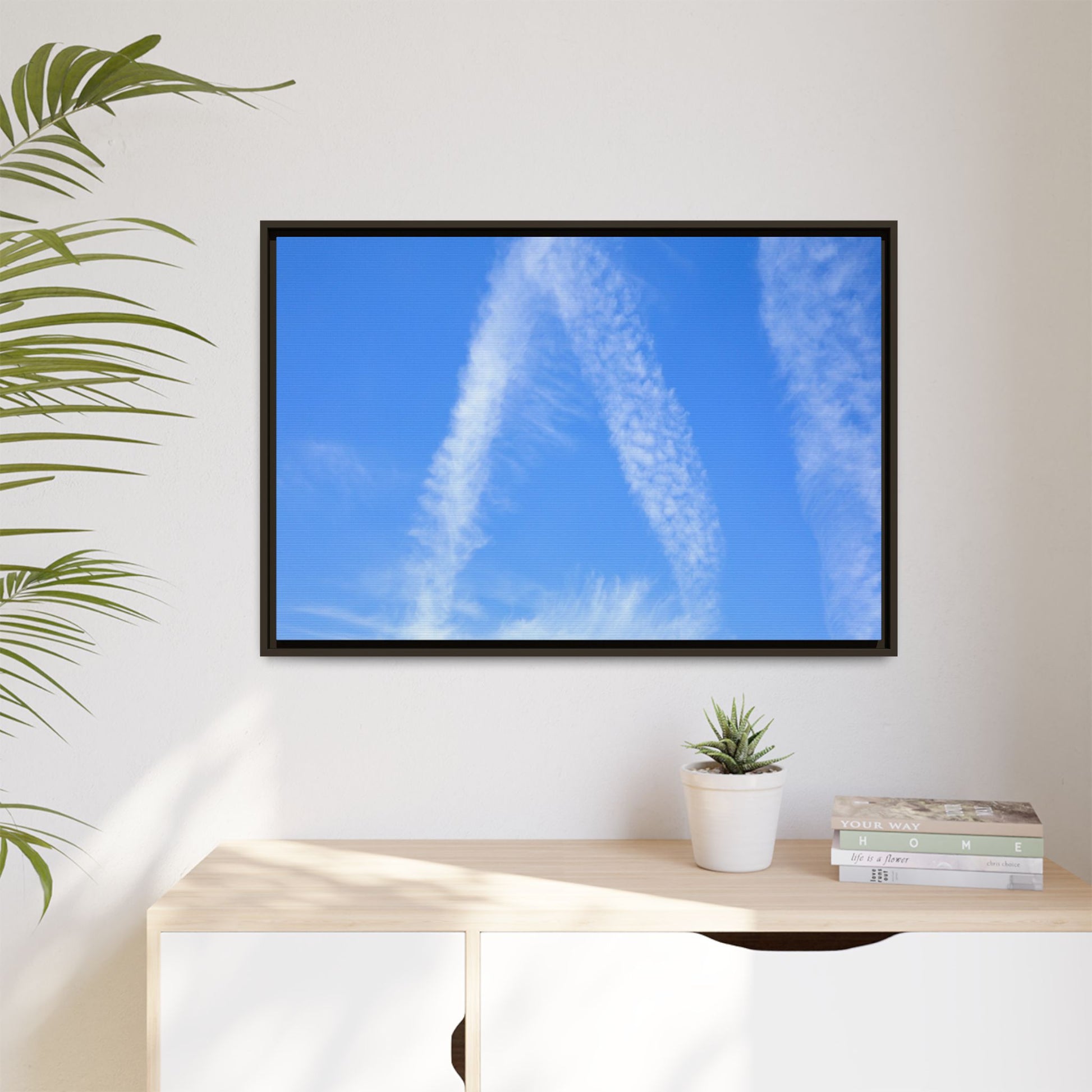 Skyward Whispers - Unique Stretched Canvas Wall Art - Art By Earth