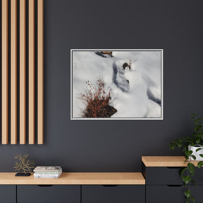 Frostbound Whispers - Unique Stretched Canvas Wall Art