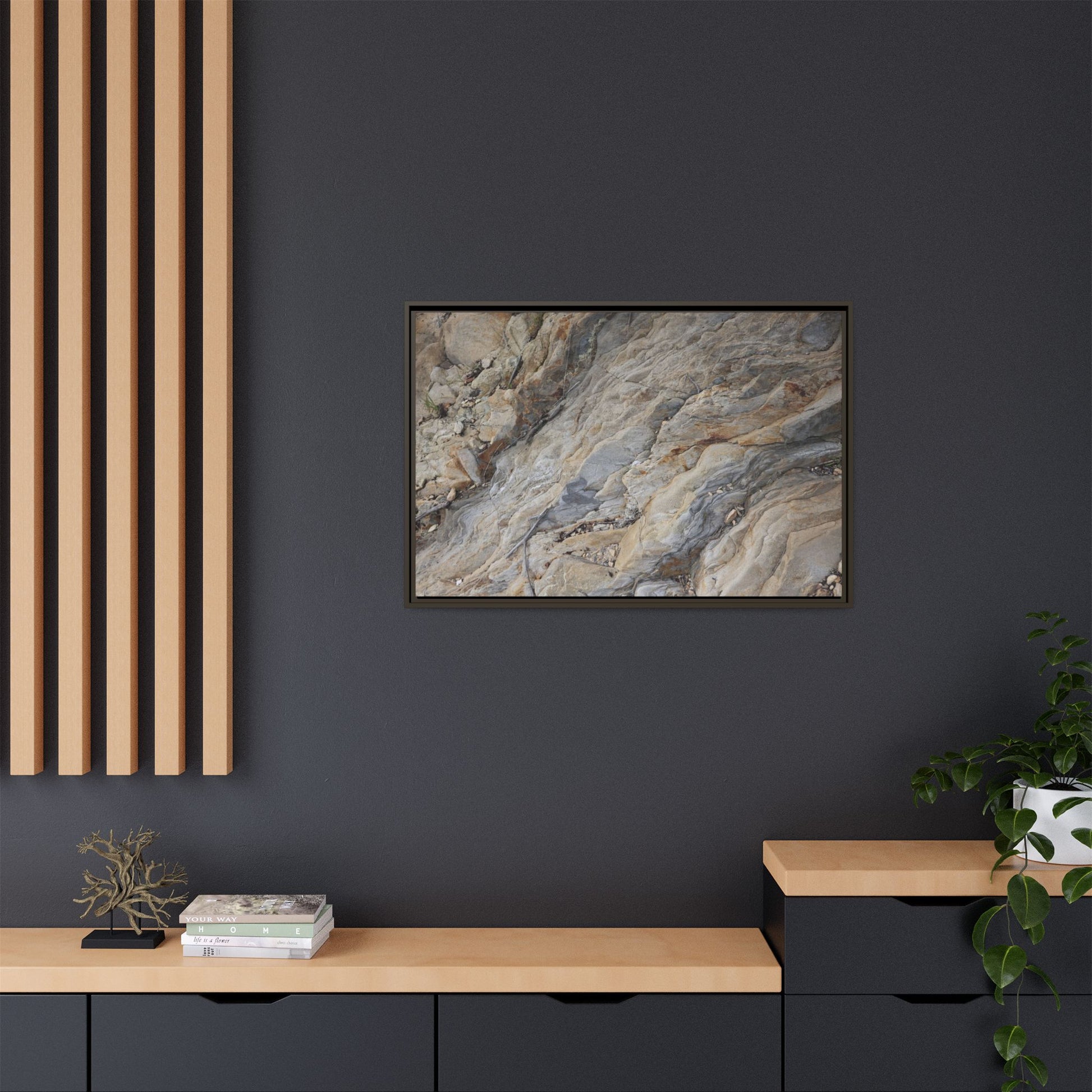 Layers of Earth's History - Unique Stretched Canvas Wall Art - Art By Earth