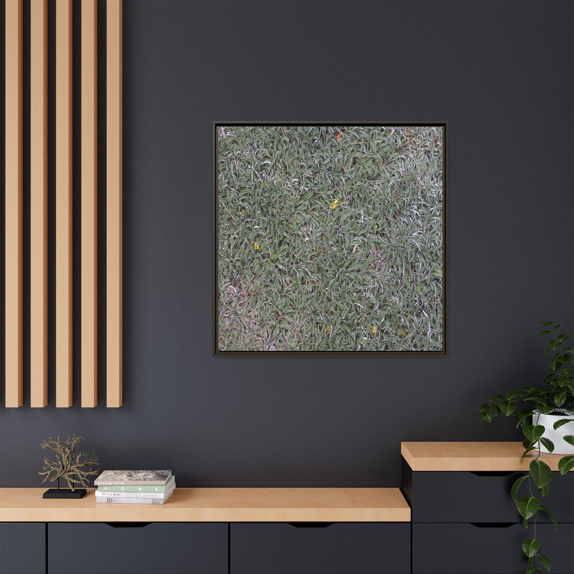Grassy Texture - Unique Stretched Canvas Wall Art - Art By Earth