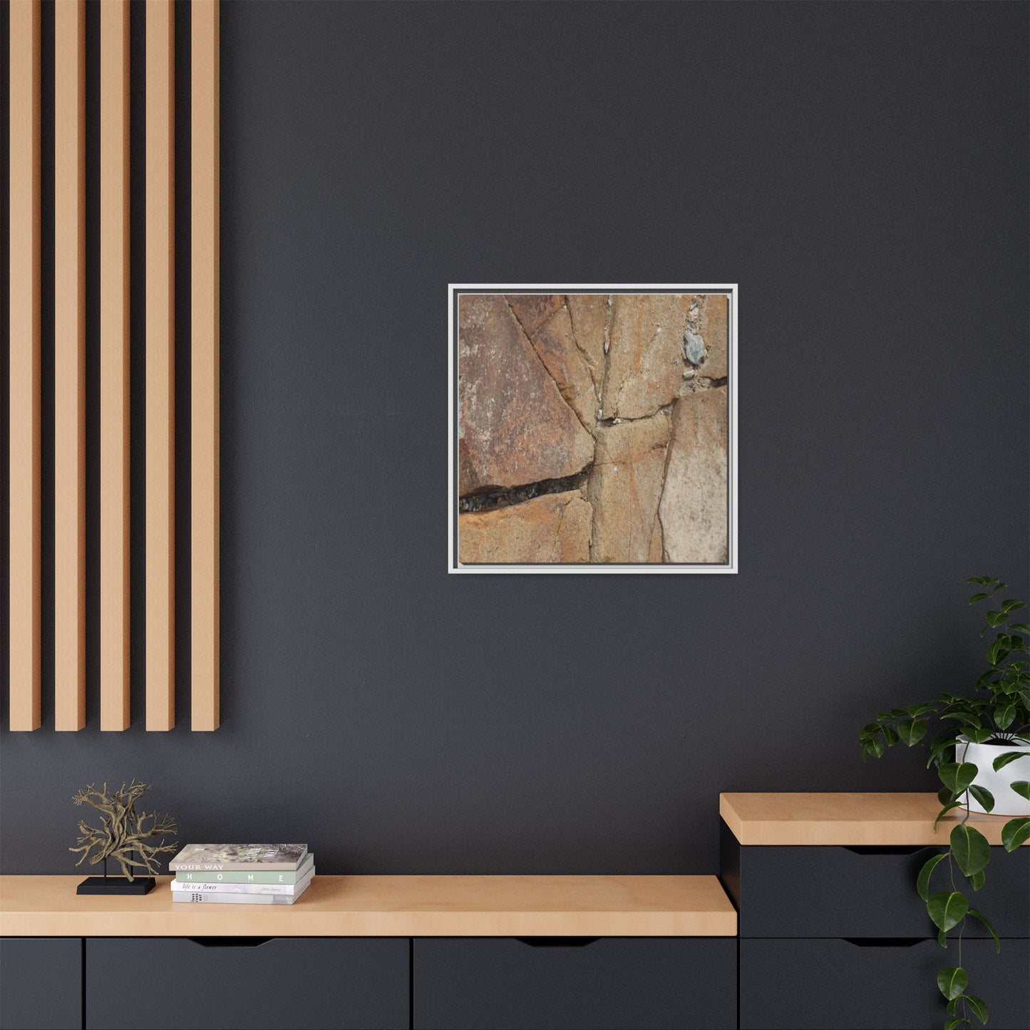 Rusty Crevices - Unique Stretched Canvas Wall Art - Art By Earth