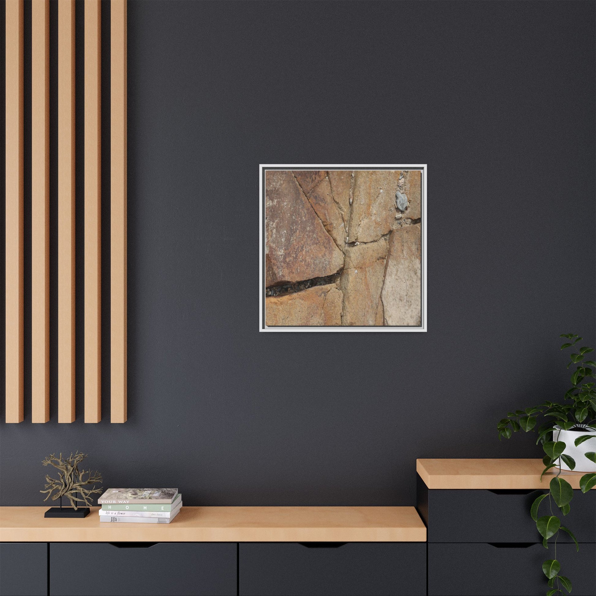 Rusty Crevices - Unique Stretched Canvas Wall Art - Art By Earth
