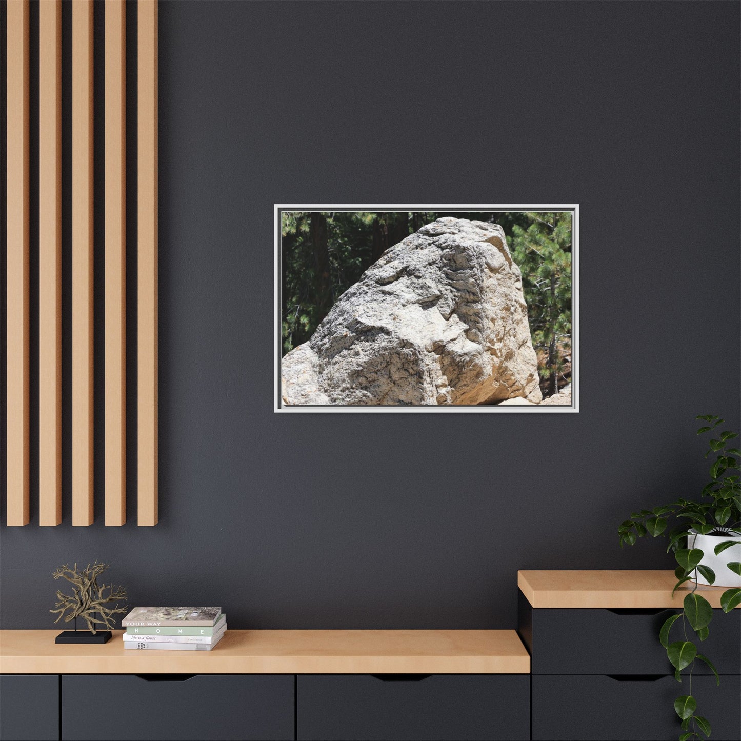 Stone's Silent Whisper - Unique Stretched Canvas Wall Art - Art By Earth