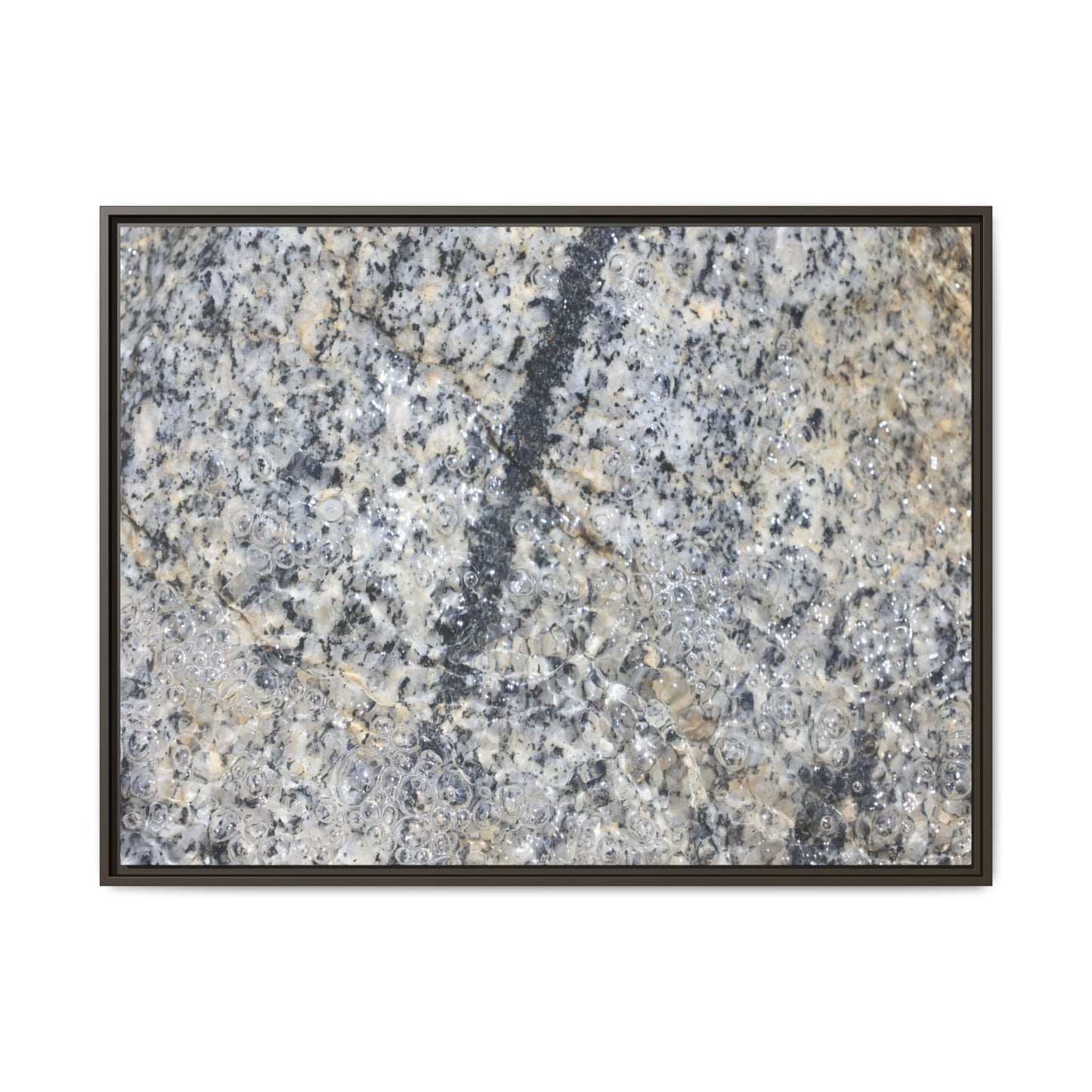 Granite Bubbles - Unique Stretched Canvas Wall Art - Art By Earth