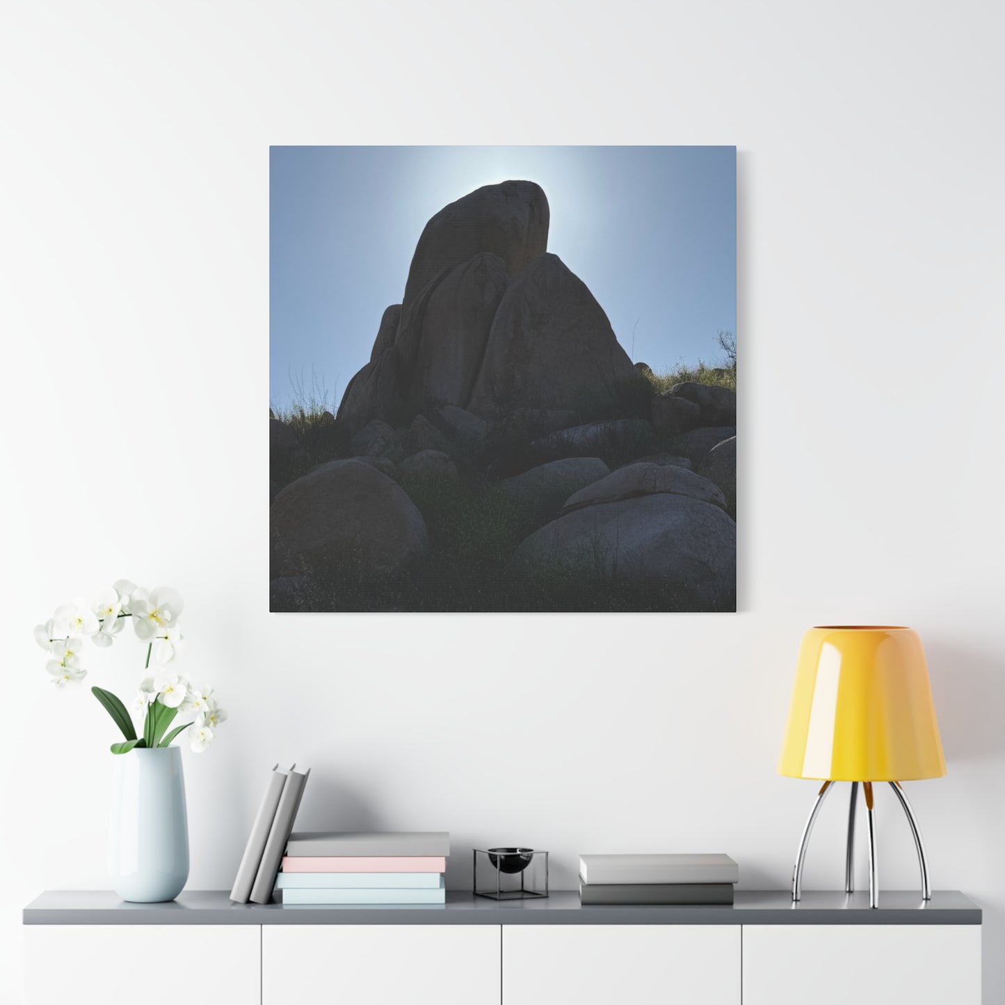 Rocks of Solitude - Unique Frameless Canvas Wall Art - Art By Earth