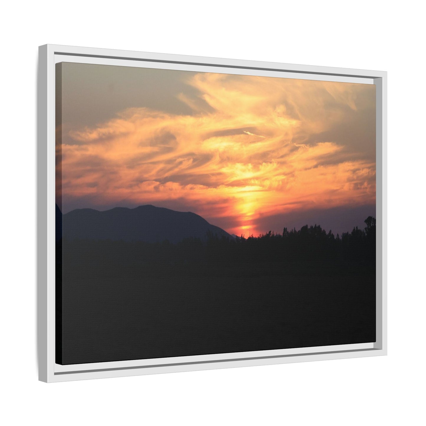 Gilded Horizon - Unique Stretched Canvas Wall Art - Art By Earth