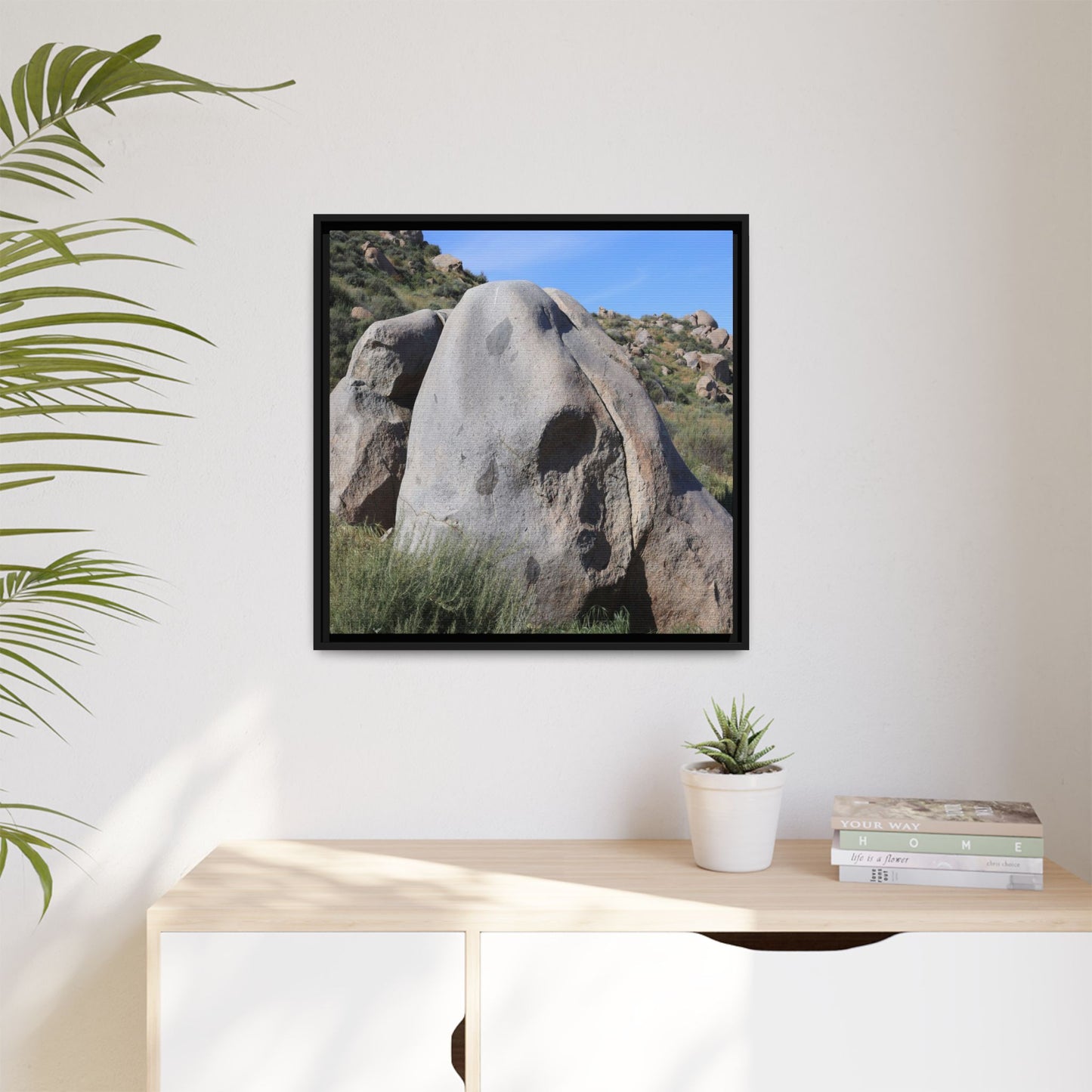 Skull Rock Desert - Unique Stretched Canvas Wall Art - Art By Earth