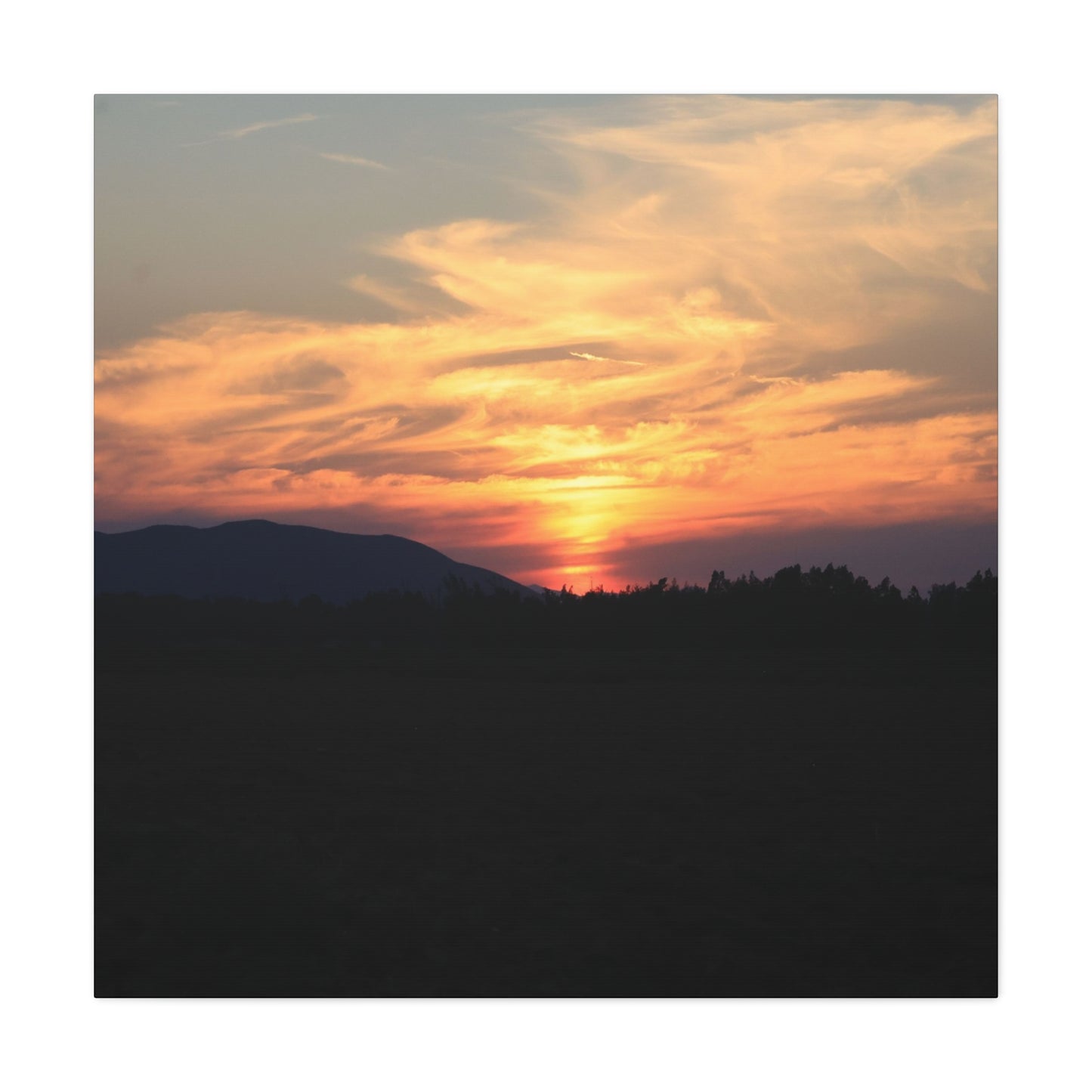 Mountain Twilight - Unique Frameless Canvas Wall Art - Art By Earth