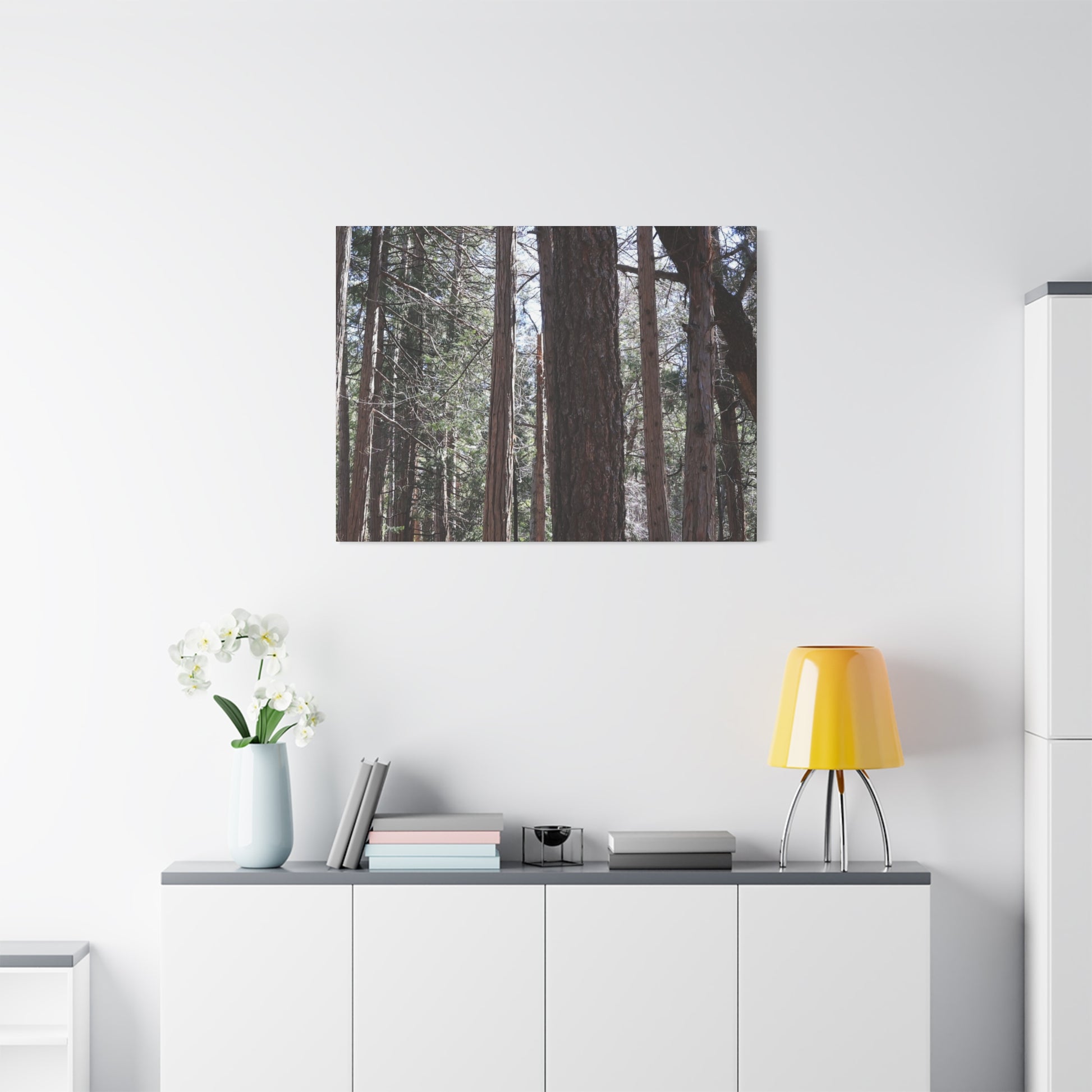 Vertical Sentinels - Unique Frameless Canvas Wall Art - Art By Earth