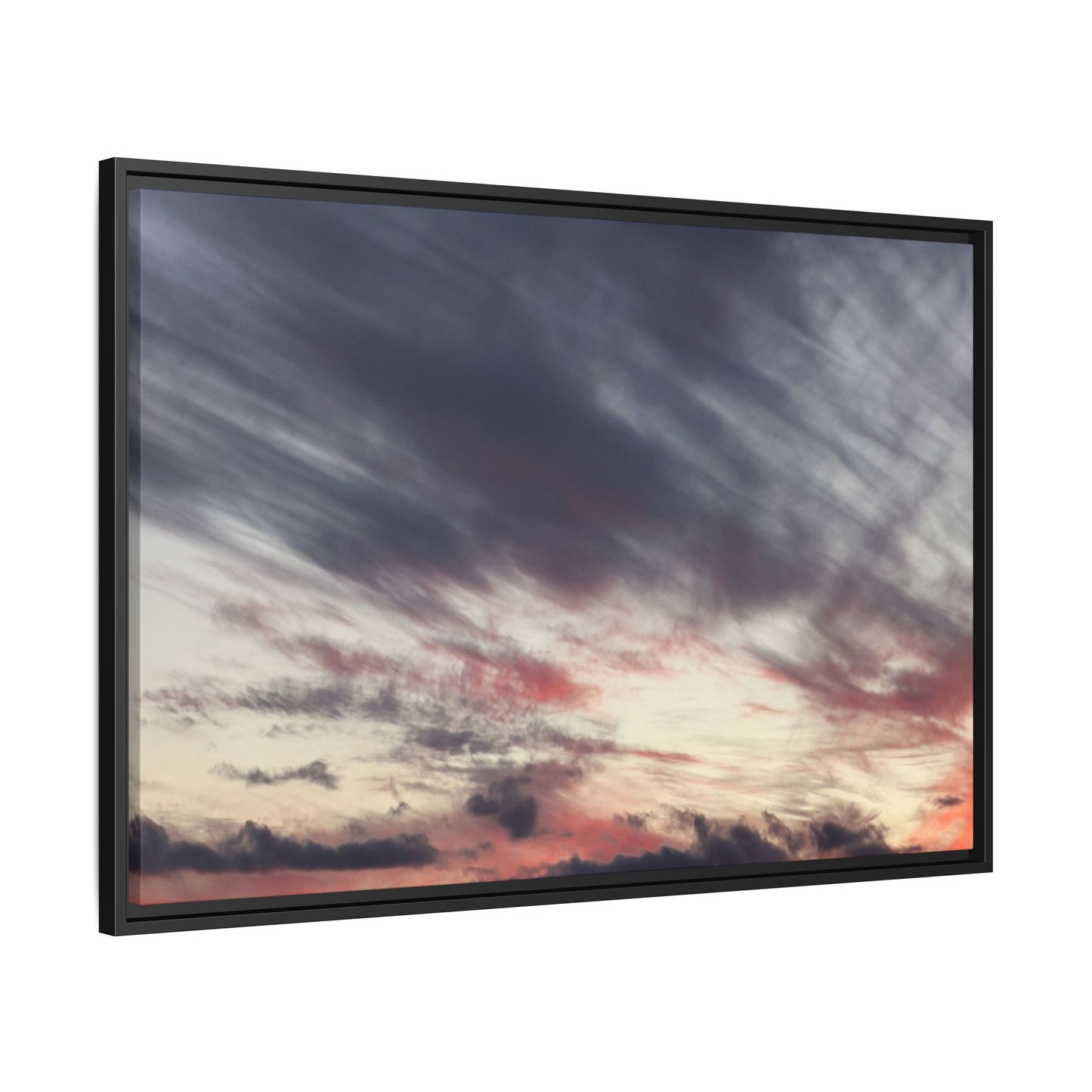 Fiery Sky at Dusk - Unique Stretched Canvas Wall Art - Art By Earth