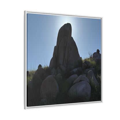Boulder Silhouette - Unique Stretched Canvas Wall Art - Art By Earth