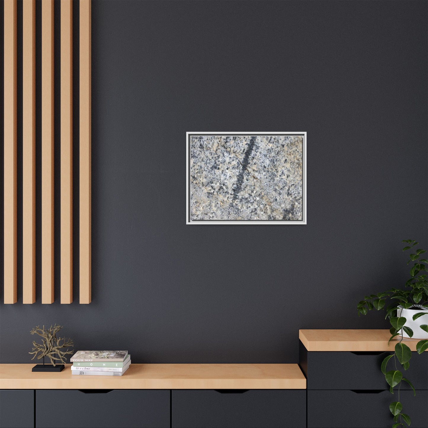 Granite Bubbles - Unique Stretched Canvas Wall Art - Art By Earth