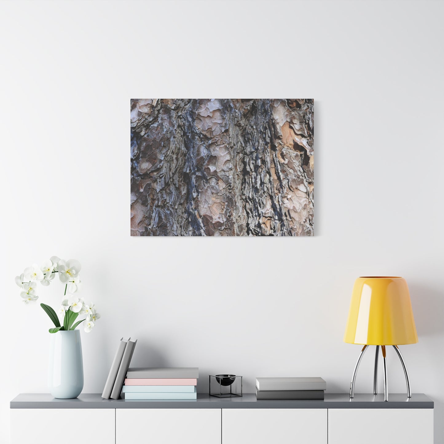 Bark's Rugged Symphony - Unique Frameless Canvas Wall Art - Art By Earth