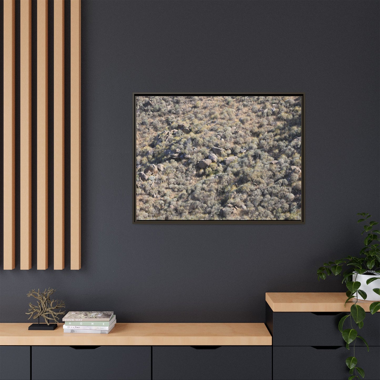 Arid Terrain Study - Unique Stretched Canvas Wall Art - Art By Earth