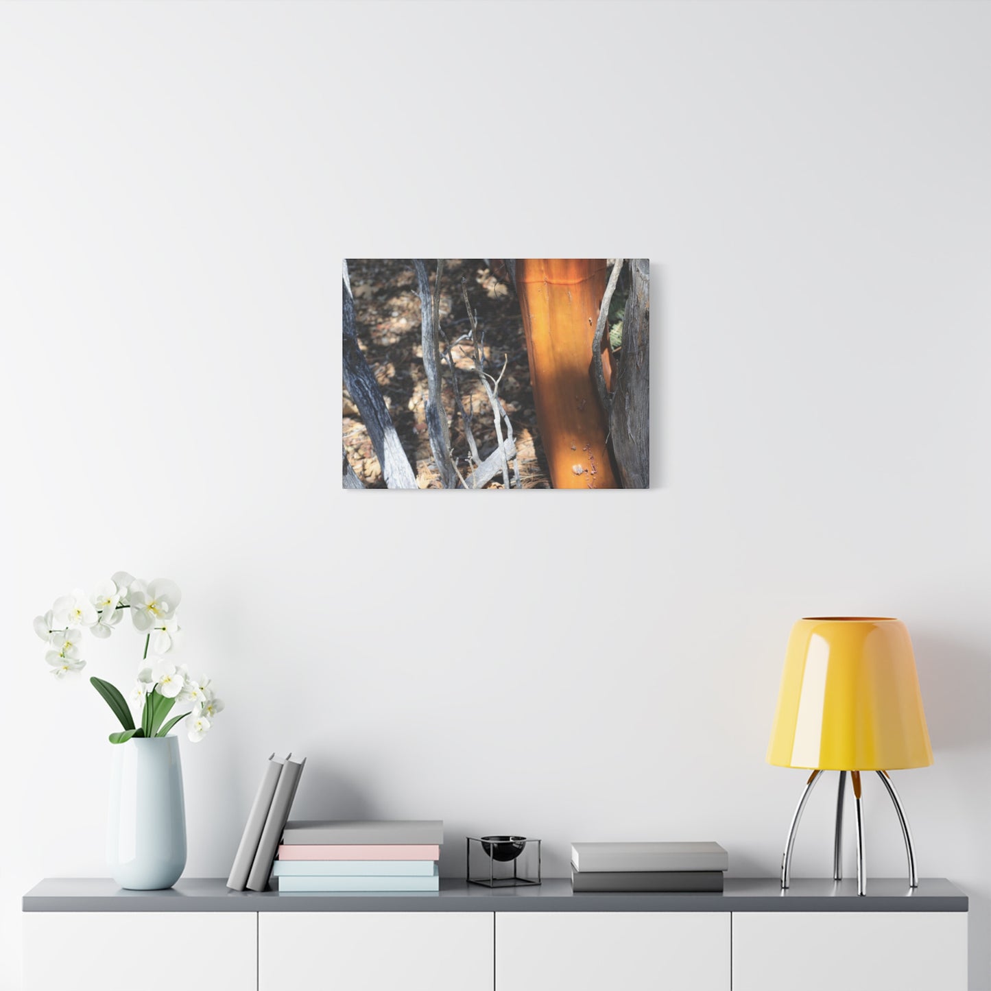 Burnt Forest Remnants - Unique Frameless Canvas Wall Art
