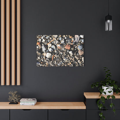 Scattered Stones - Unique Frameless Canvas Wall Art