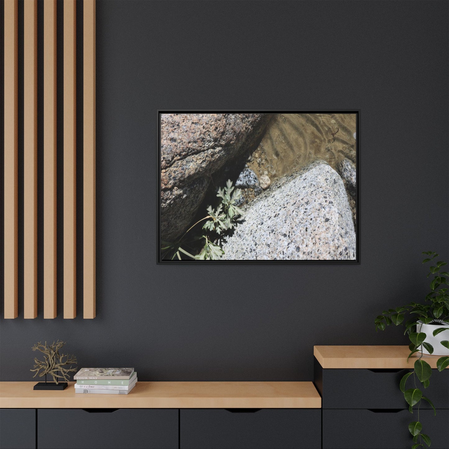 Resilience in Stone - Unique Stretched Canvas Wall Art - Art By Earth