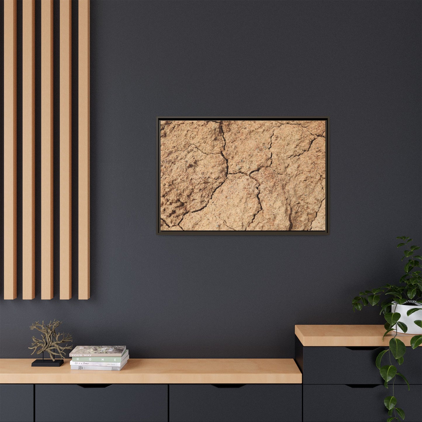 Parched Land - Unique Stretched Canvas Wall Art - Art By Earth