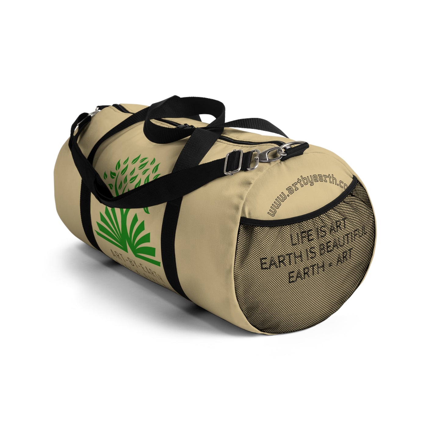 Brown/Beige - Z - ART BY EARTH DUFFEL BAG