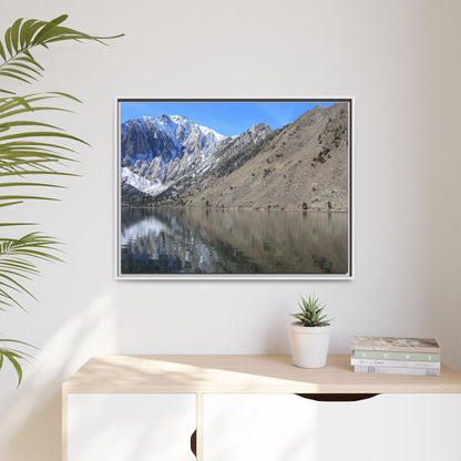 Mountain Mirror - Unique Stretched Canvas Wall Art