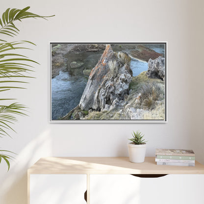 Carved by Water - Unique Stretched Canvas Wall Art