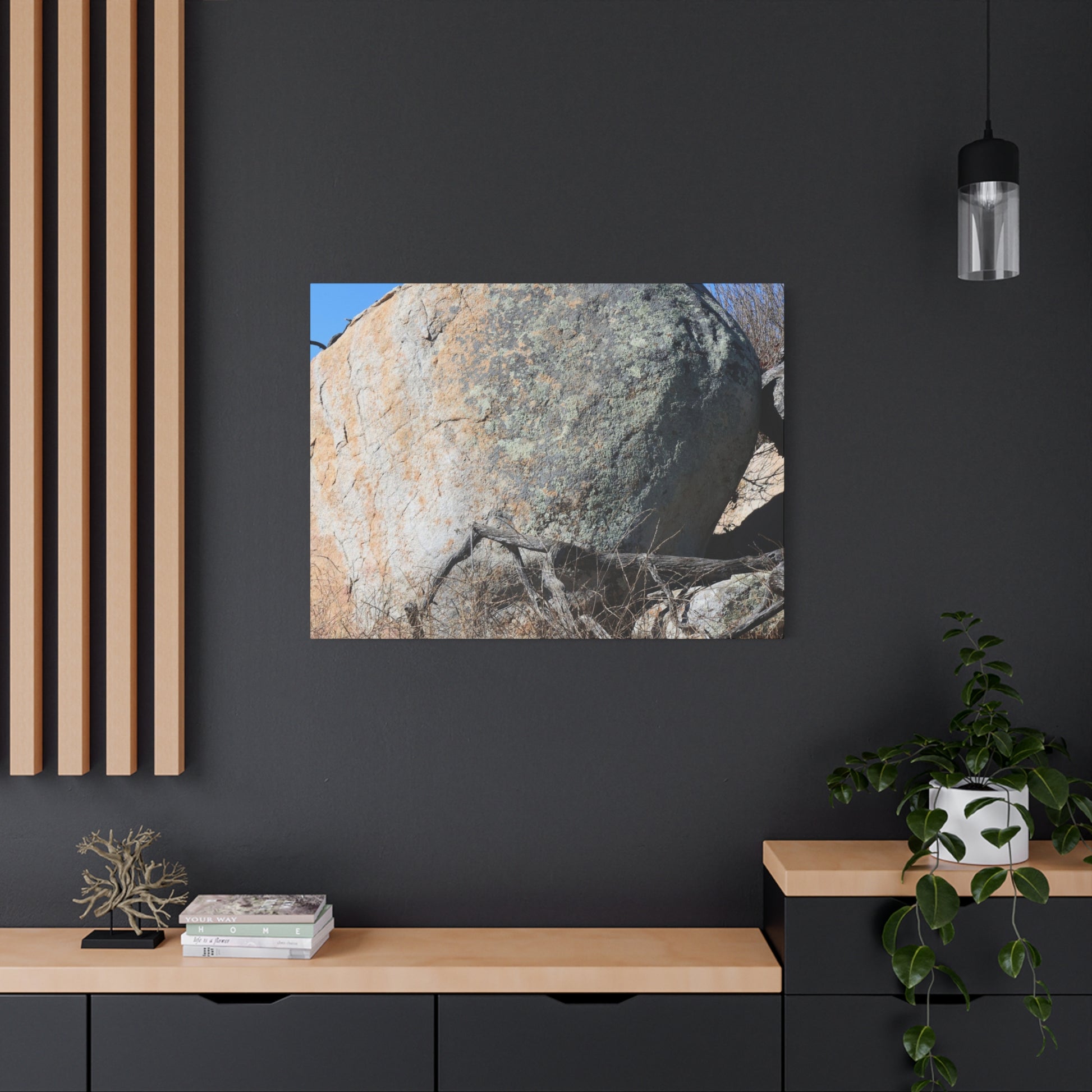 Boulder's Solitude - Unique Stretched Canvas Wall Art - Art By Earth