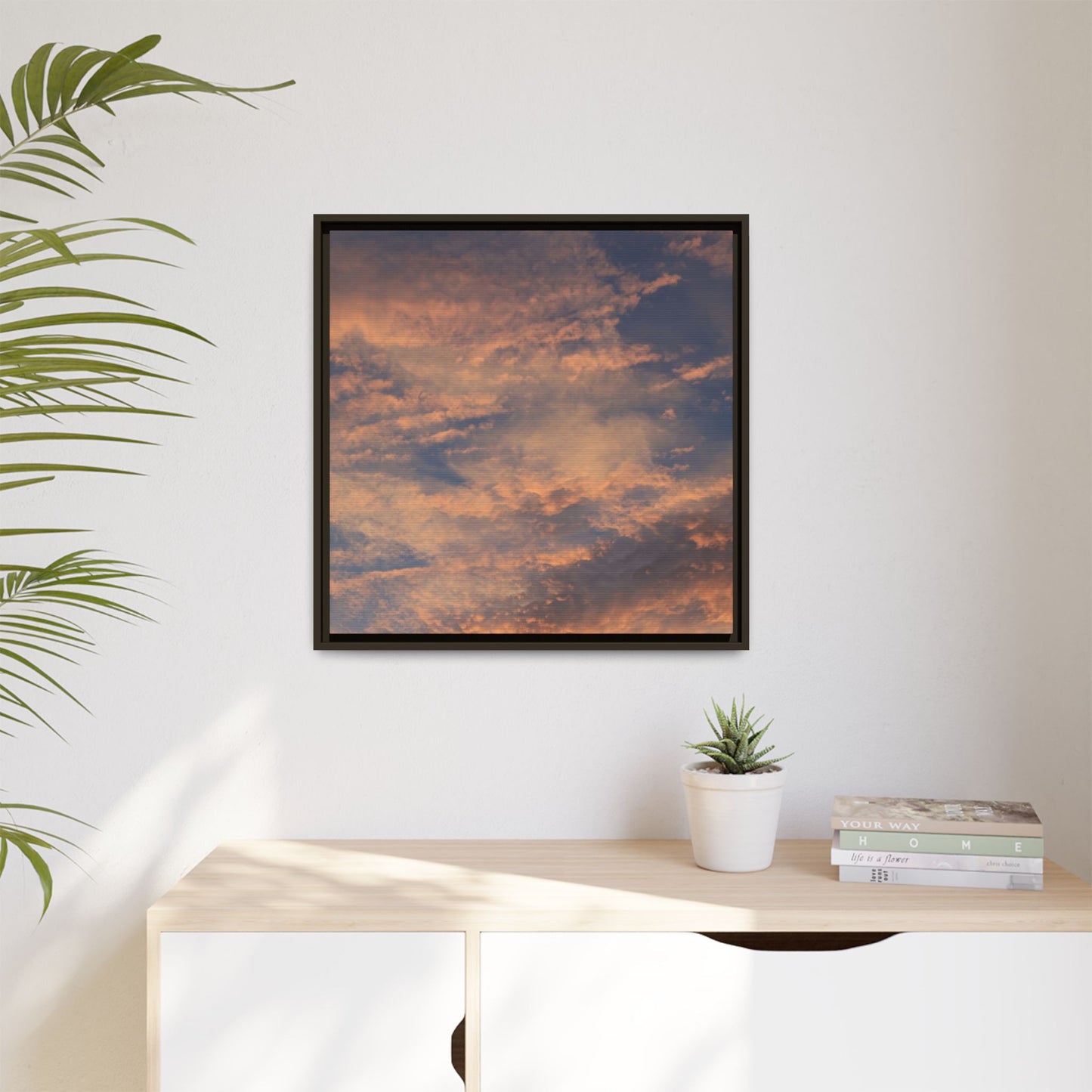 Sunset's Ethereal Canvas - Unique Stretched Canvas Wall Art - Art By Earth