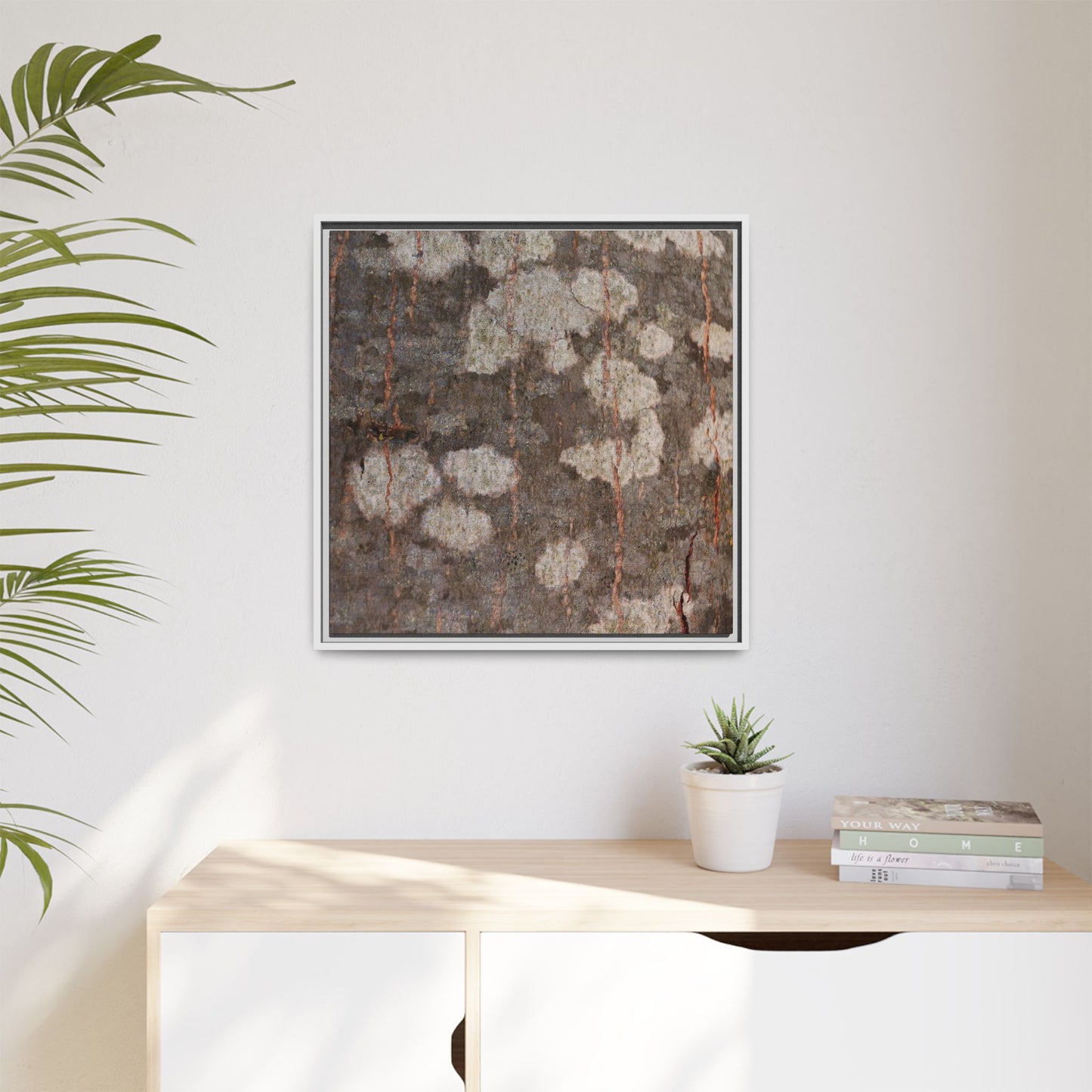 Lichen's Legacy - Unique Stretched Canvas Wall Art - Art By Earth