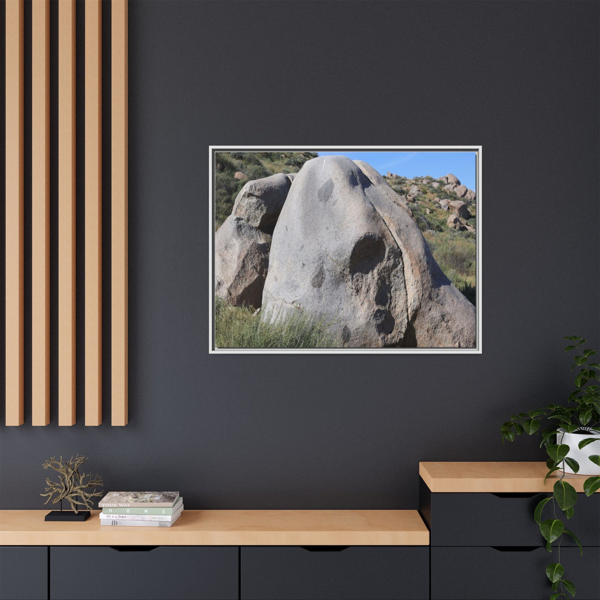 Skull Rock Desert - Unique Stretched Canvas Wall Art - Art By Earth