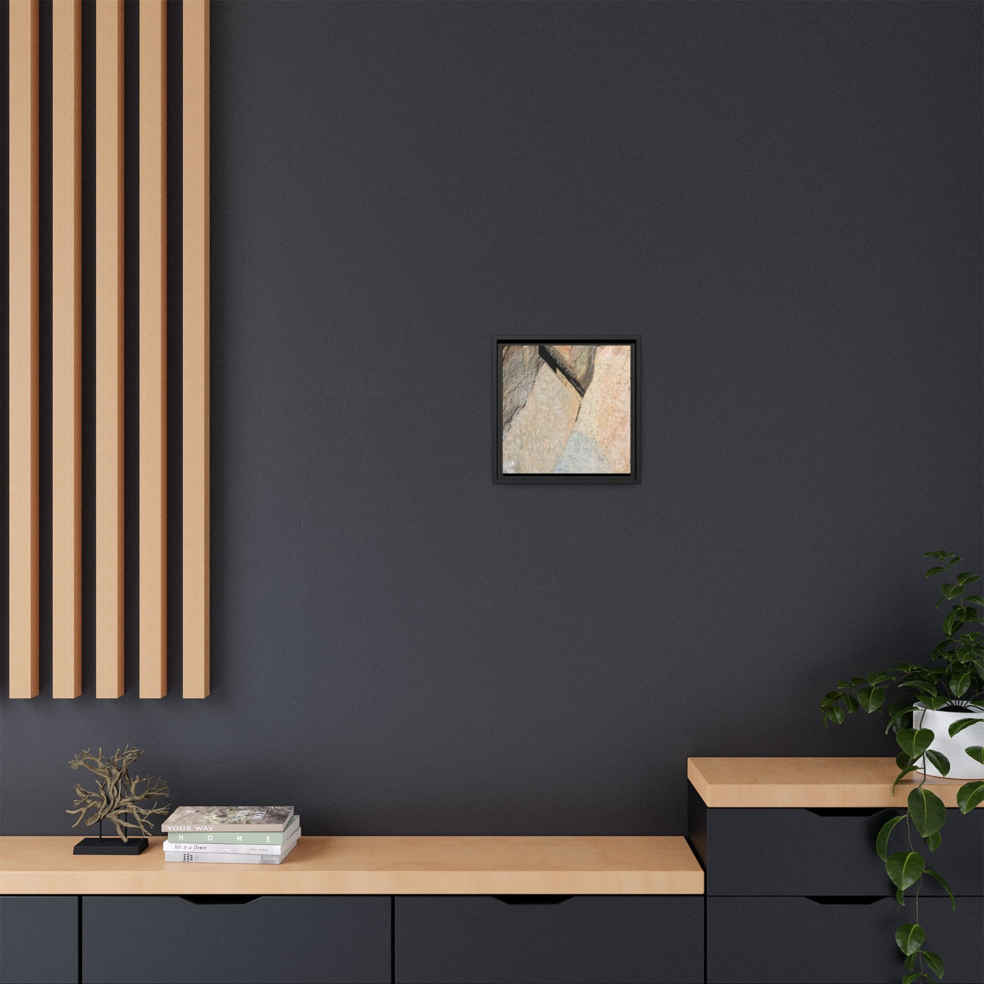 Rock Fragment - Unique Stretched Canvas Wall Art - Art By Earth