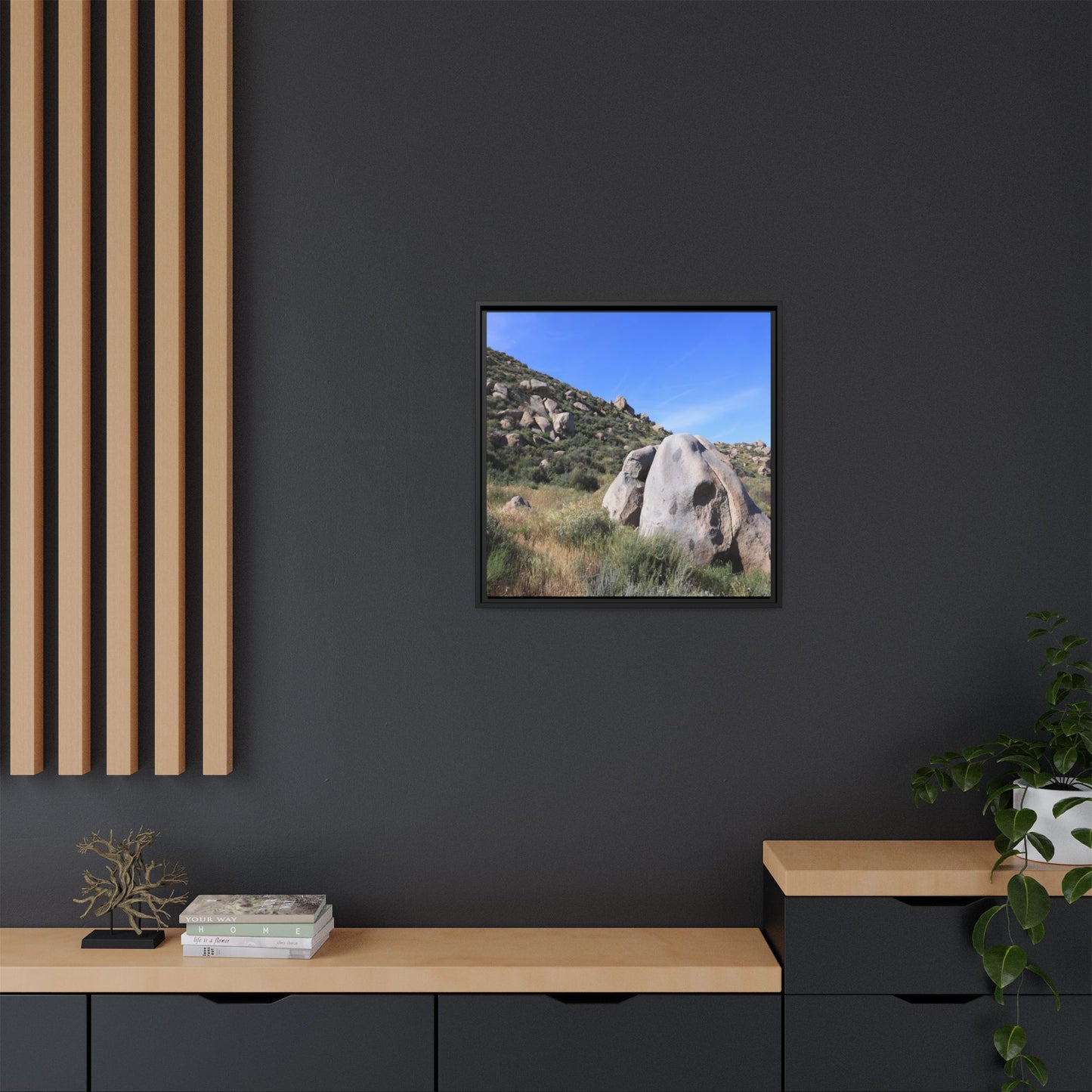 Ancient Stone Guardian - Unique Stretched Canvas Wall Art - Art By Earth