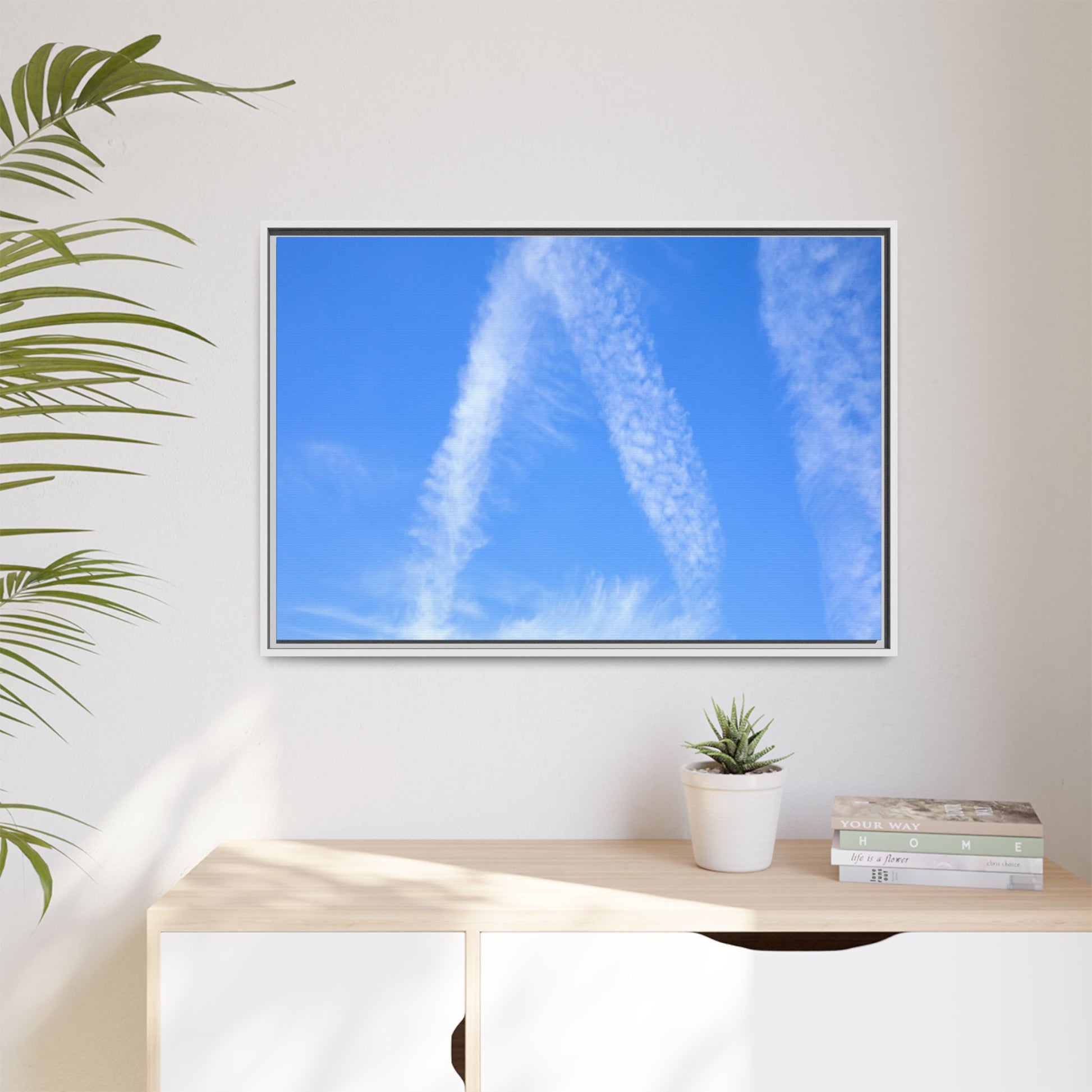 Skyward Whispers - Unique Stretched Canvas Wall Art - Art By Earth