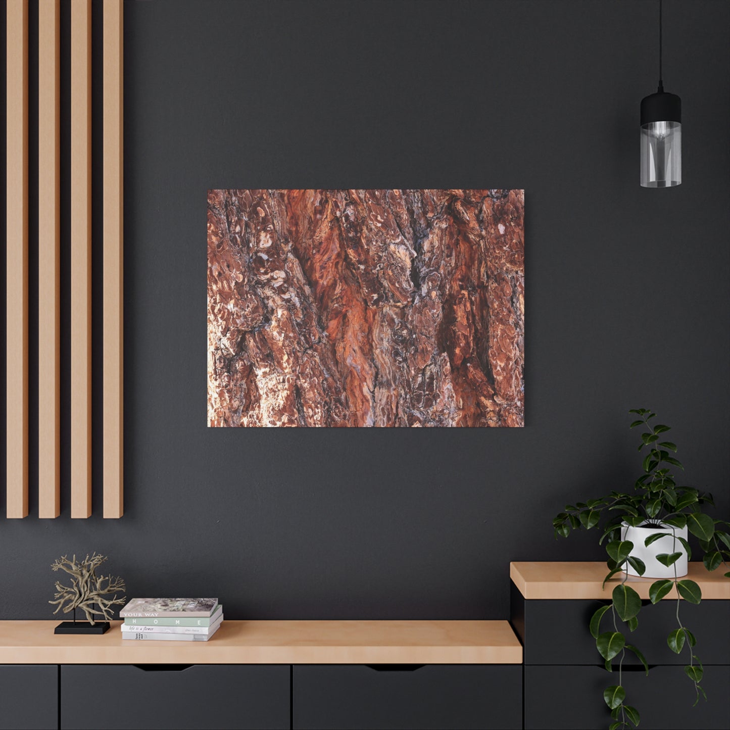 Rust and Ridges - Unique Frameless Canvas Wall Art