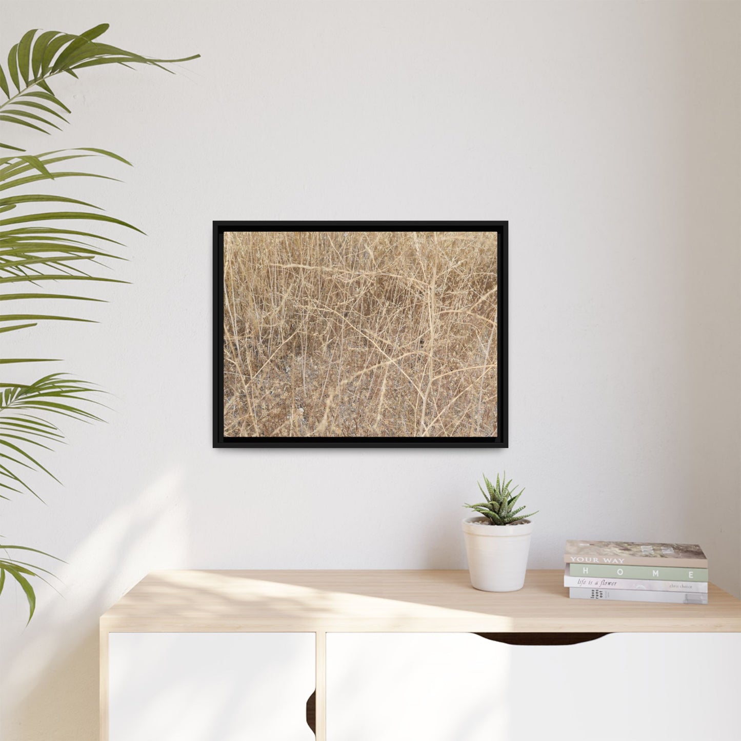 Golden Stalks - Unique Stretched Canvas Wall Art - Art By Earth