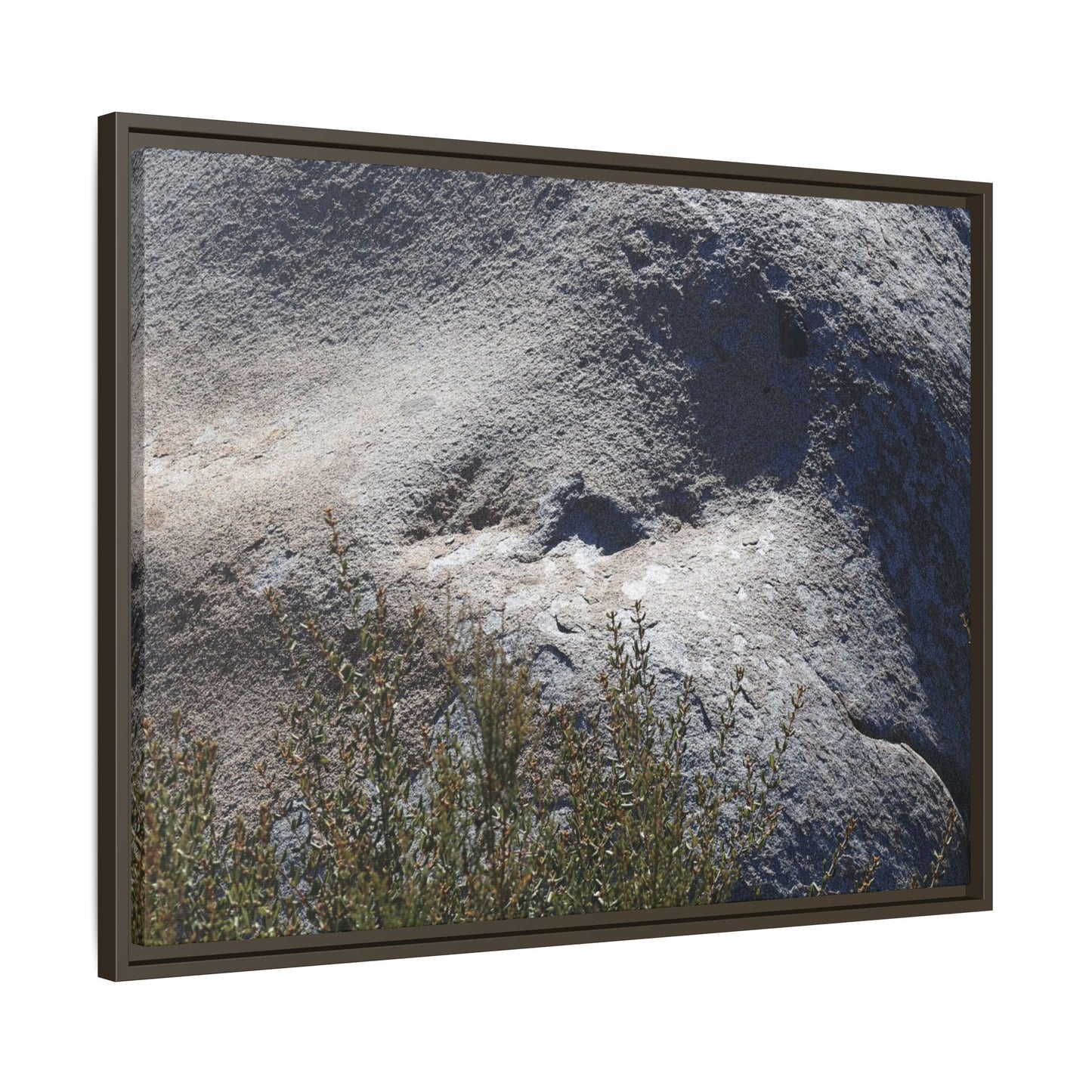 Weathered Boulder with Character - Unique Stretched Canvas Wall Art