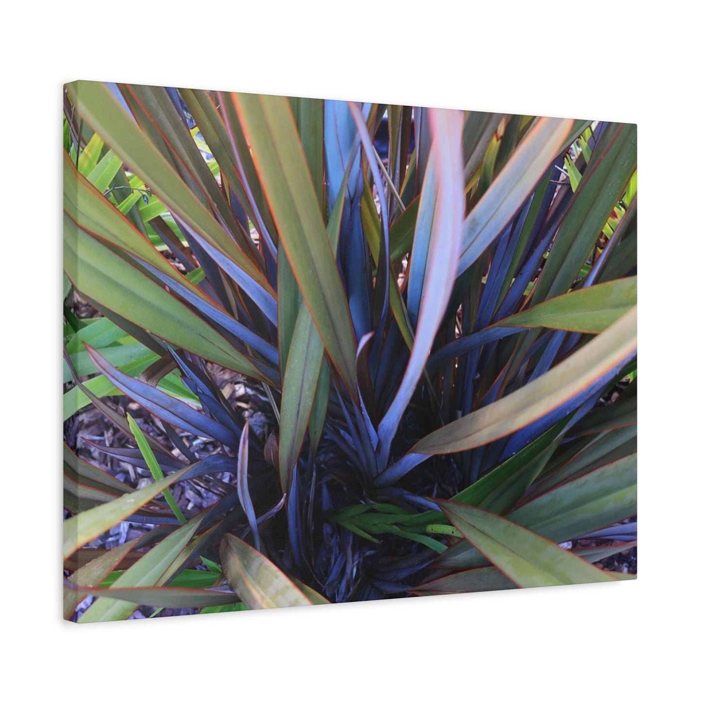 Twisted Blades of Verdant Symphony - Unique Frameless Canvas Wall Art - Art By Earth
