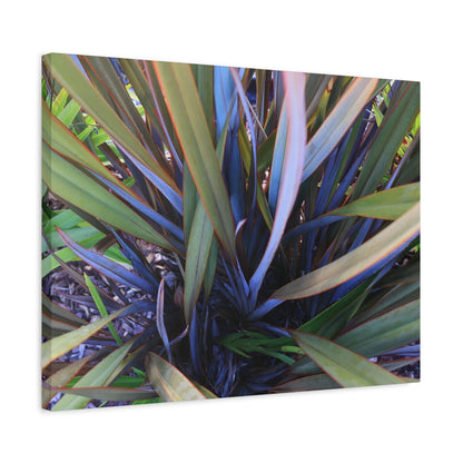 Twisted Blades of Verdant Symphony - Unique Frameless Canvas Wall Art - Art By Earth