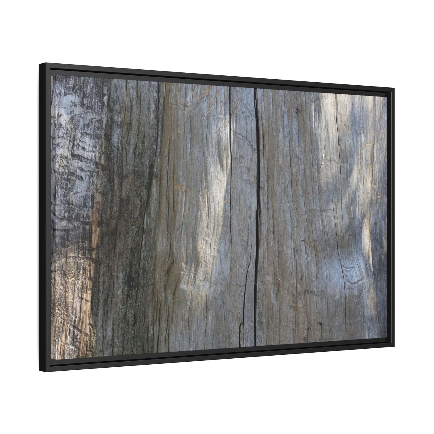 Weathered Wood Surface - Unique Stretched Canvas Wall Art