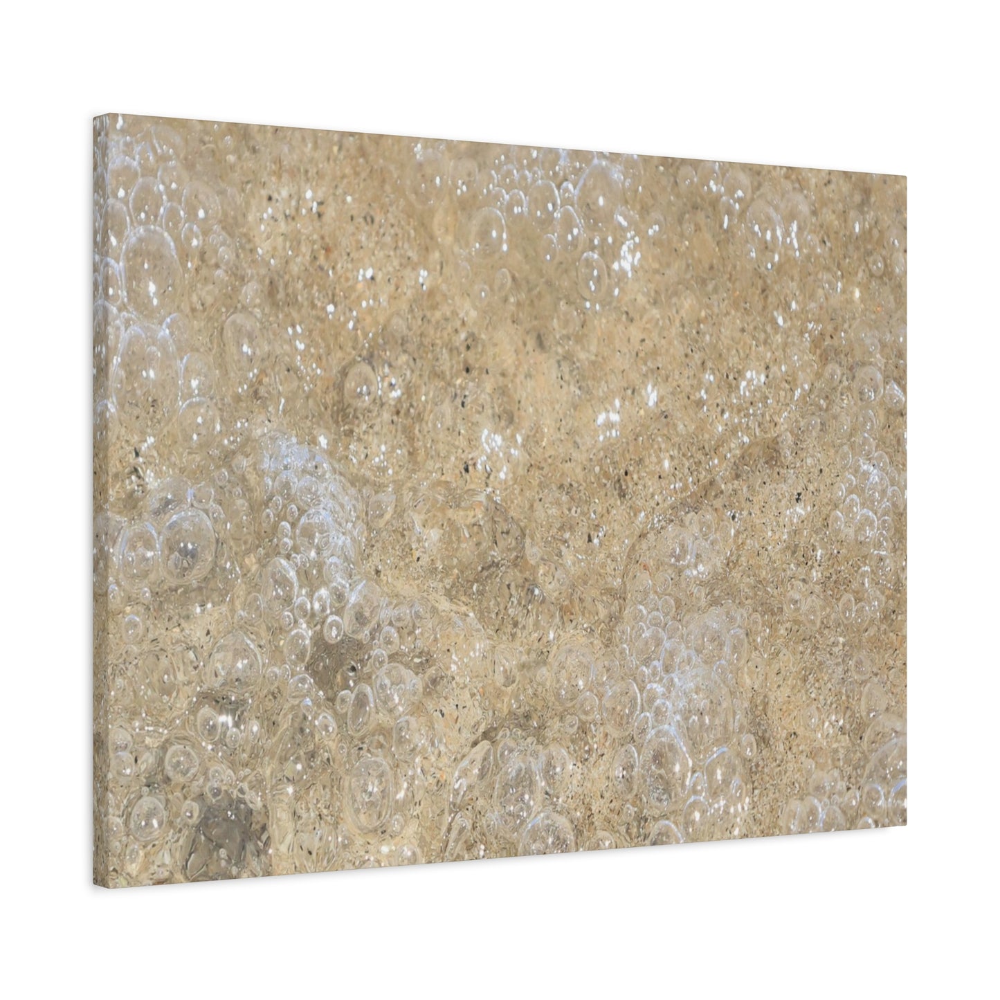 Bubbles in Sand - Unique Frameless Canvas Wall Art - Art By Earth
