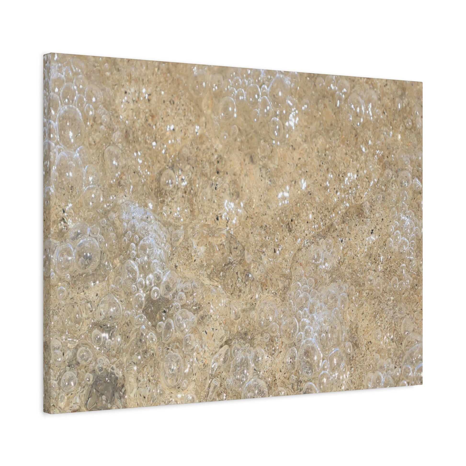 Bubbles in Sand - Unique Frameless Canvas Wall Art - Art By Earth