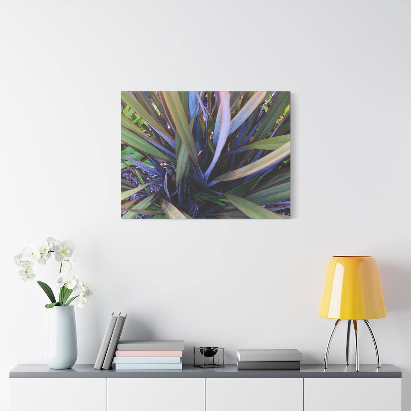 Twisted Blades of Verdant Symphony - Unique Frameless Canvas Wall Art - Art By Earth