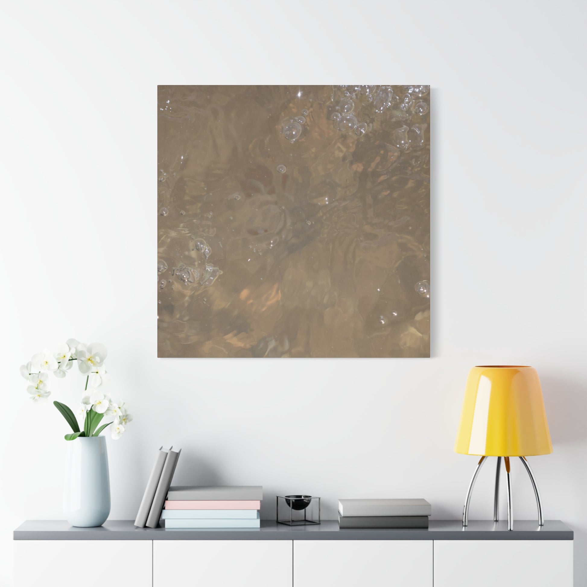 Echoes of Liquid Gold - Unique Frameless Canvas Wall Art - Art By Earth
