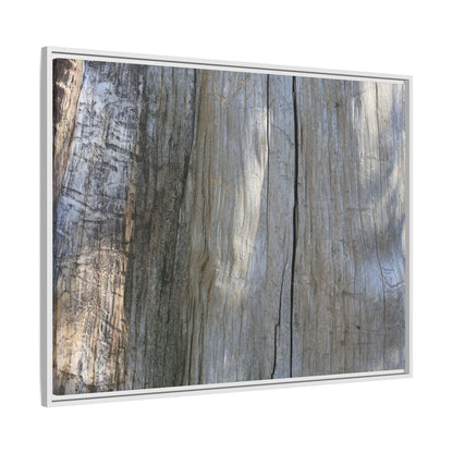 Cracked Timber Texture - Unique Stretched Canvas Wall Art