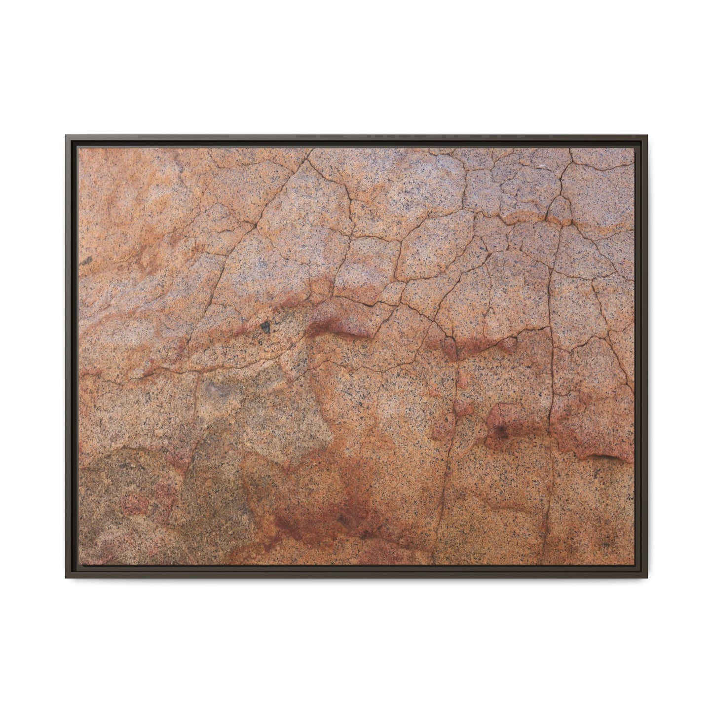 Russet Fissures - Unique Stretched Canvas Wall Art - Art By Earth