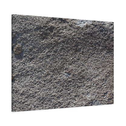 Textured Ground Surface - Unique Frameless Canvas Wall Art