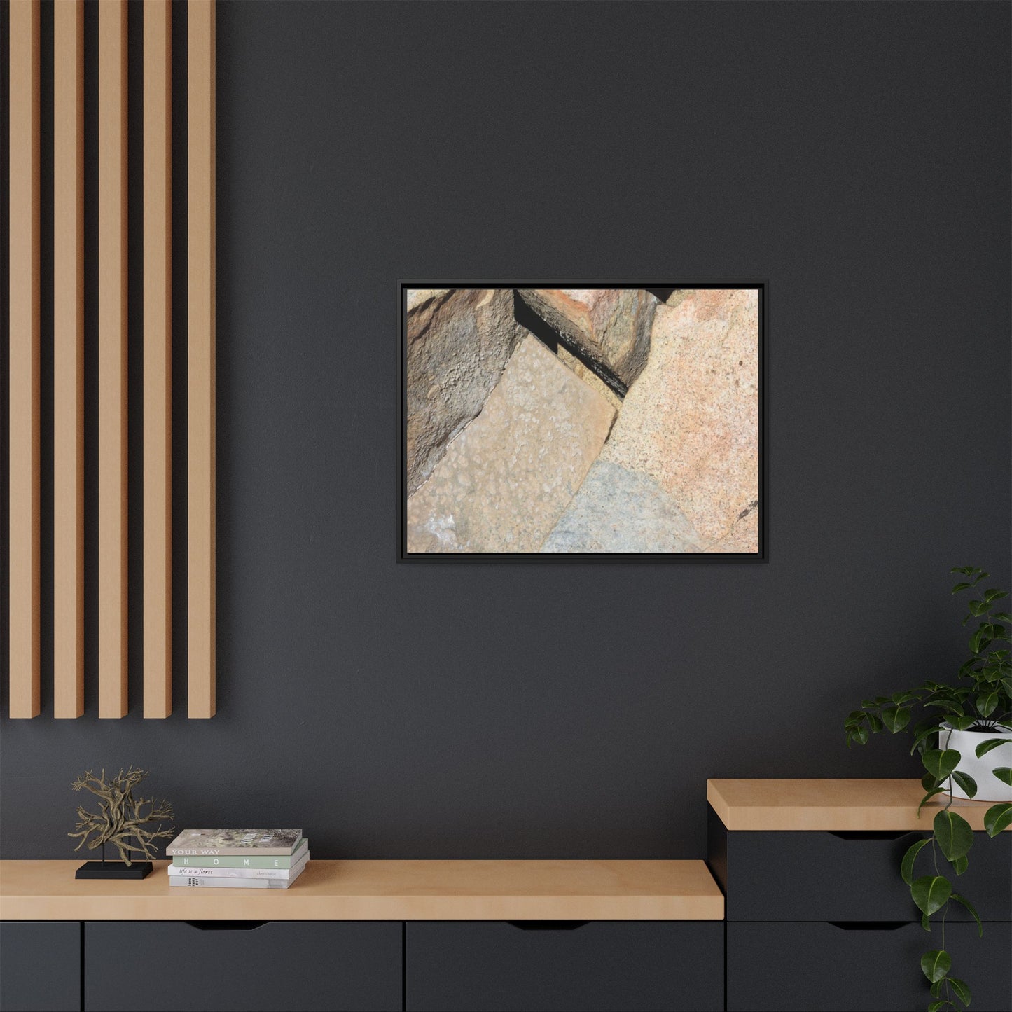Rock Fragment - Unique Stretched Canvas Wall Art - Art By Earth